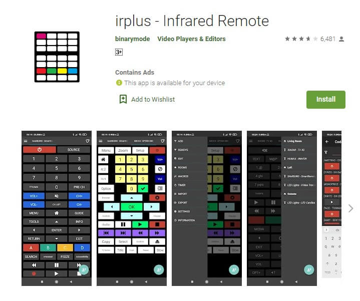 Irplus – Infrared Remote