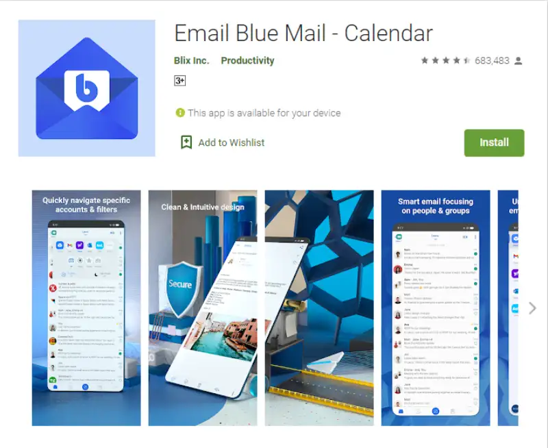 Email Blue Mail