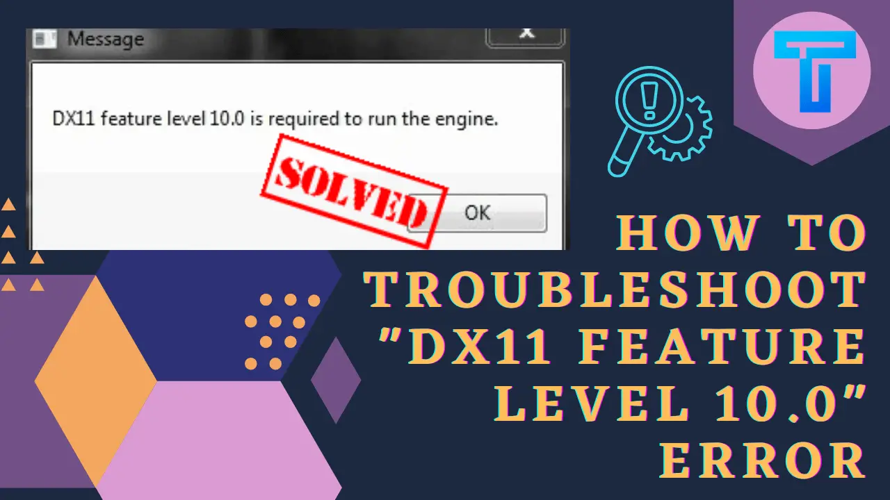 DX11 Error in ANET Games
