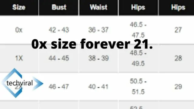 0x size forever21