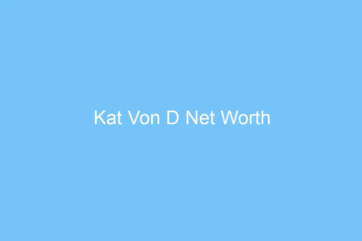 kat von d net worth 4581