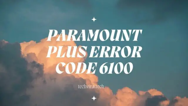 Error Code 6100