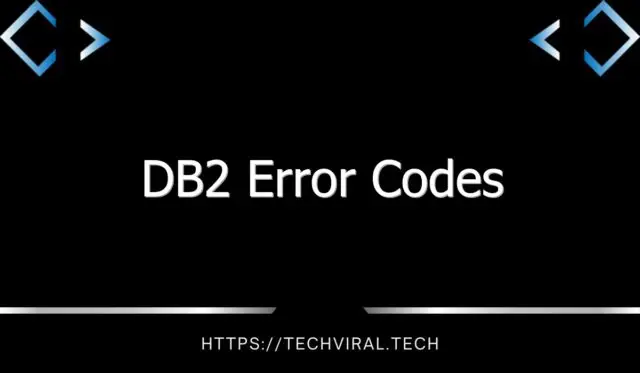 db2 error codes 8221