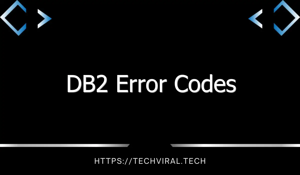 db2 error codes 8221