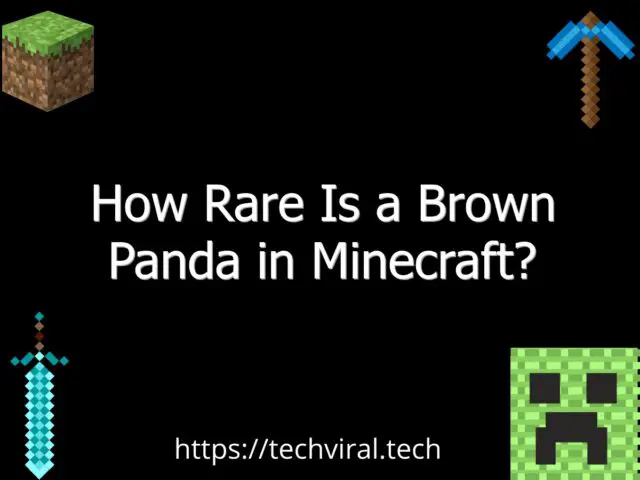 how rare is a brown panda in minecraft 6743