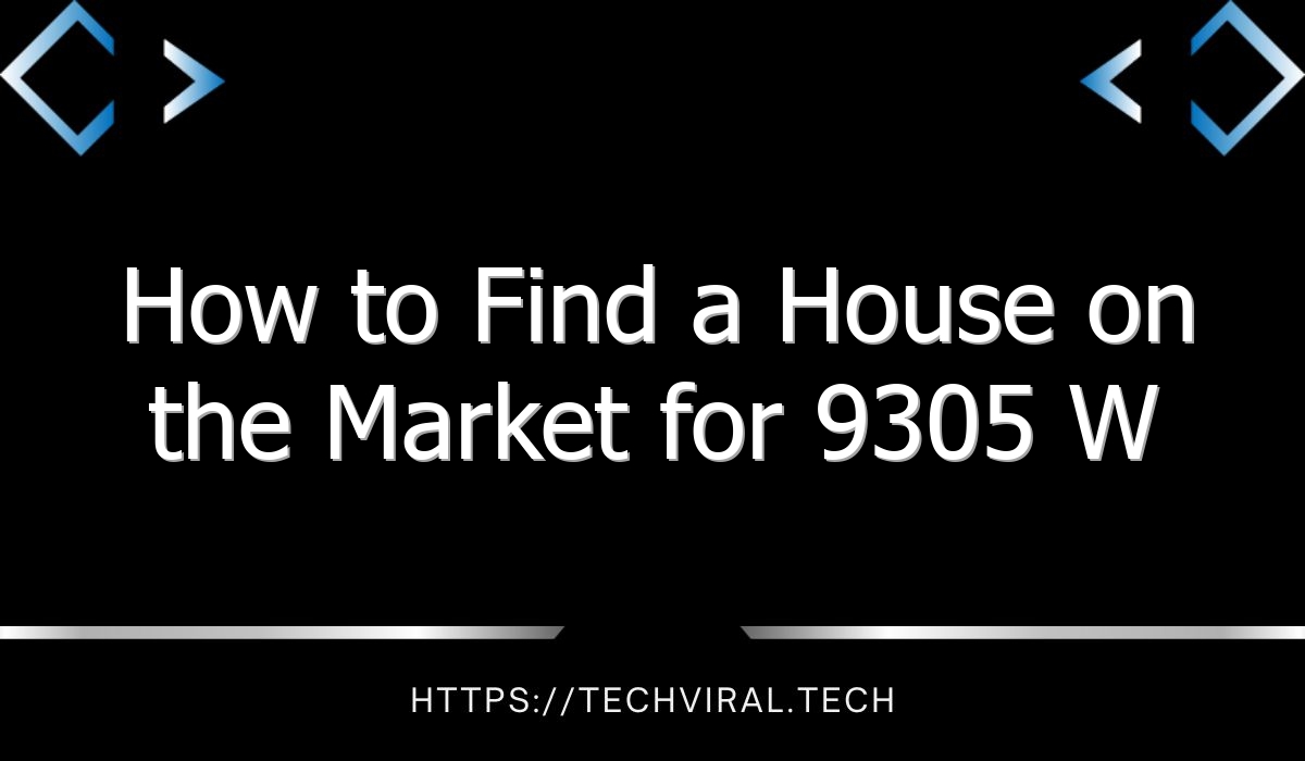 how to find a house on the market for 9305 w thomas road 7364