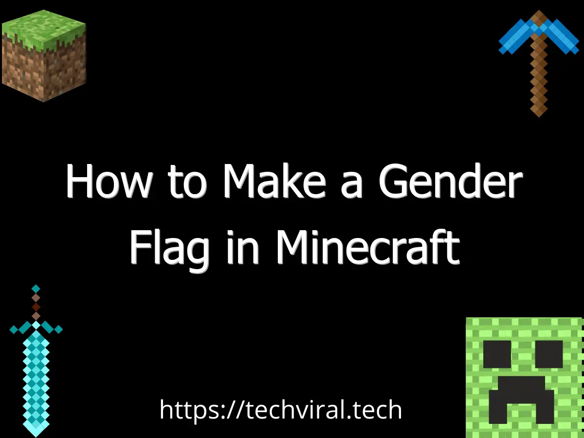 how to make a gender flag in minecraft 6617