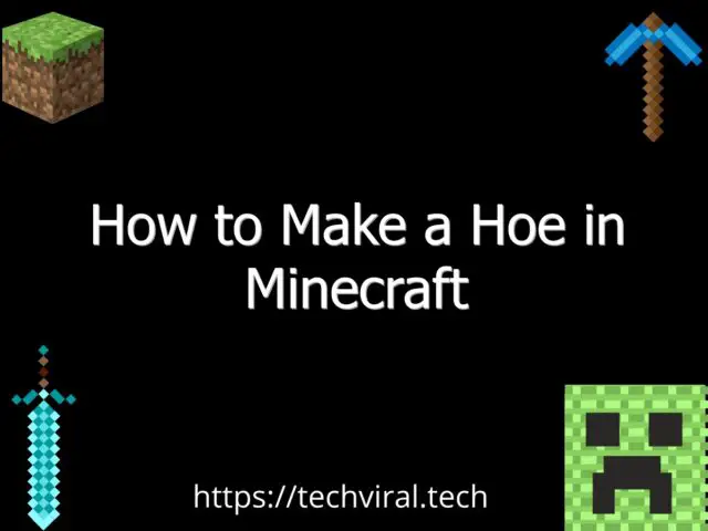 how to make a hoe in minecraft 2 6769