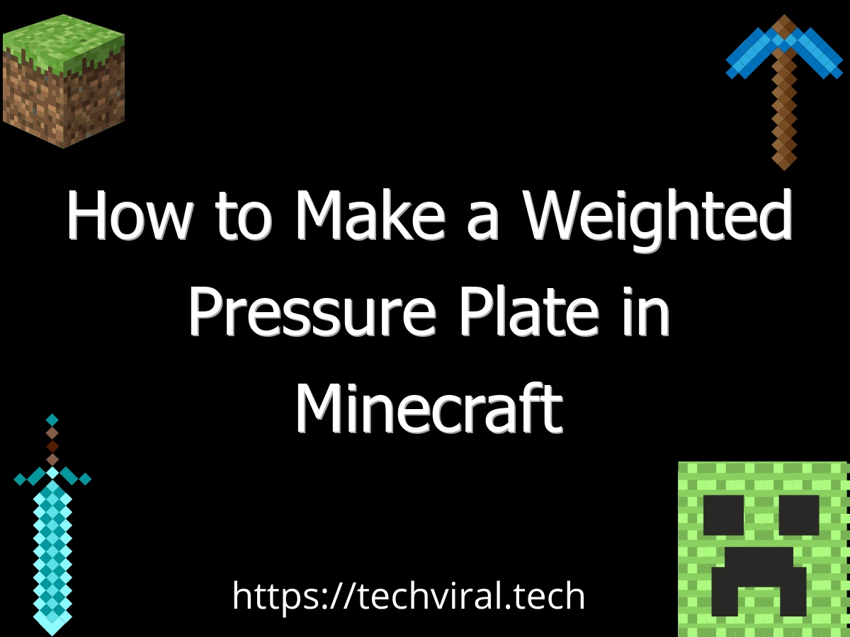 how to make a weighted pressure plate in minecraft 6692
