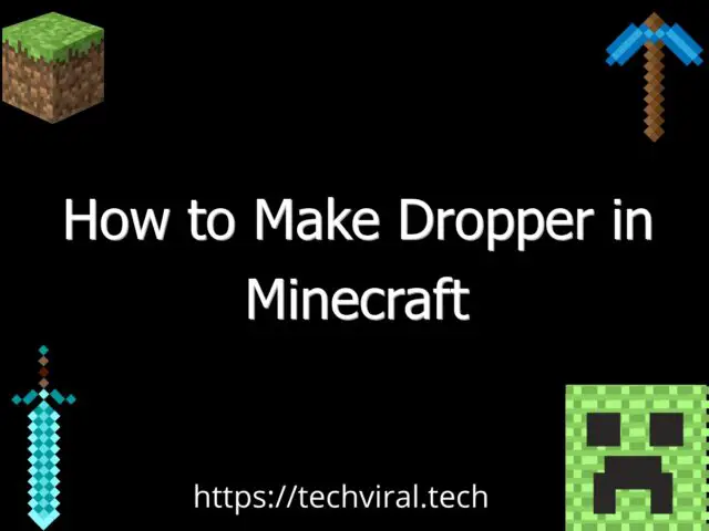how to make dropper in minecraft 6619