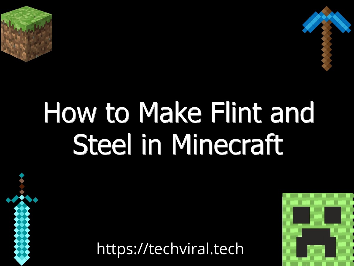 how to make flint and steel in minecraft 2 6703