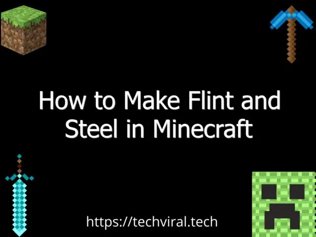 how to make flint and steel in minecraft 6589