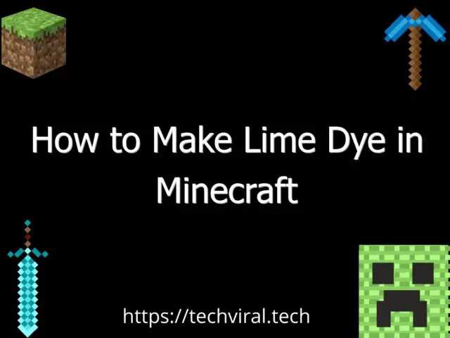 how to make lime dye in minecraft 6549