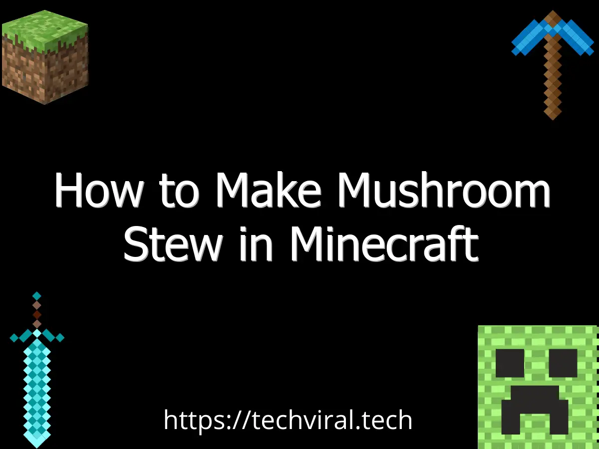 how to make mushroom stew in minecraft 6713
