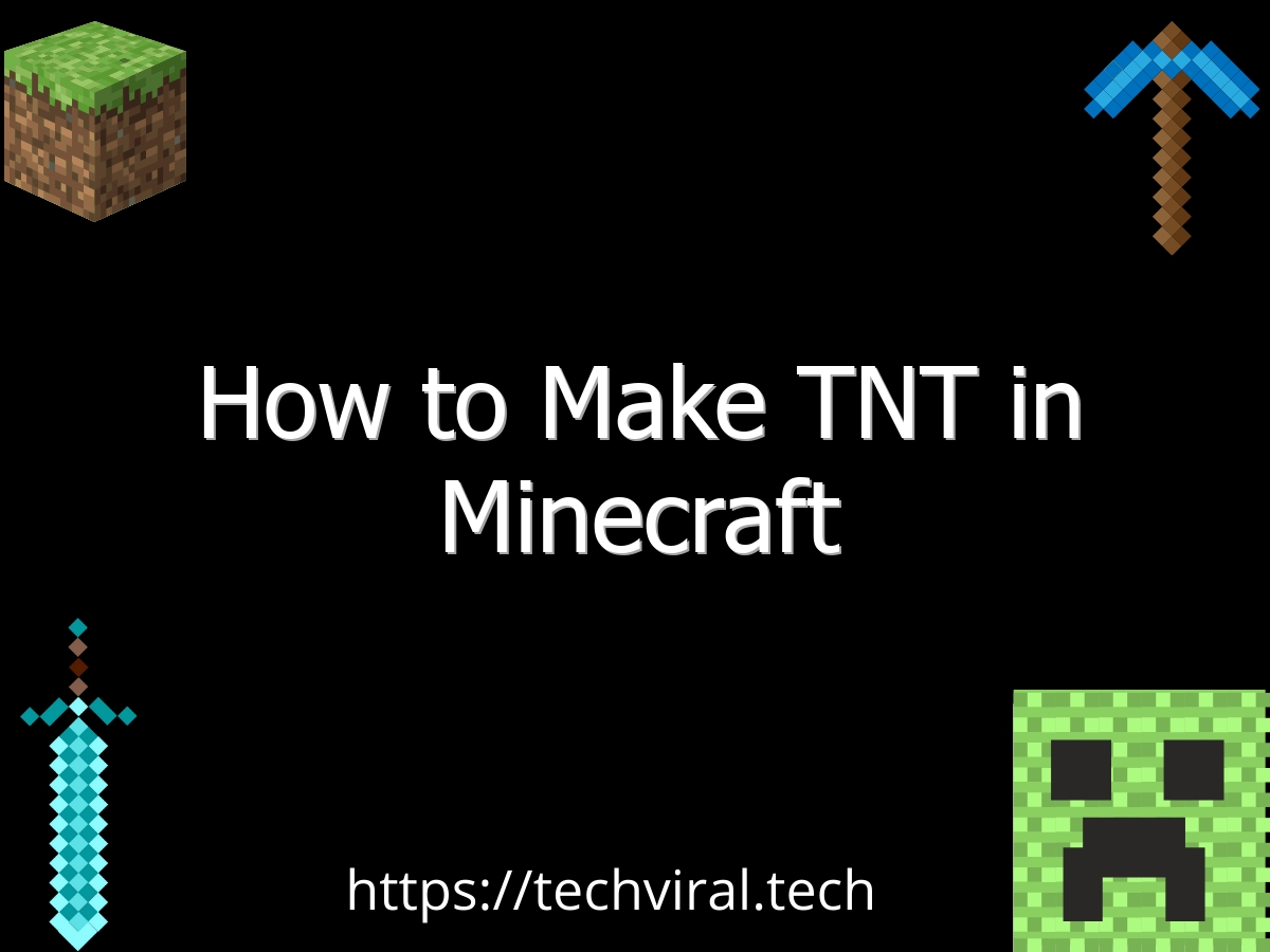 how to make tnt in minecraft 6551