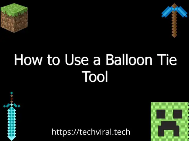 how to use a balloon tie tool 6492