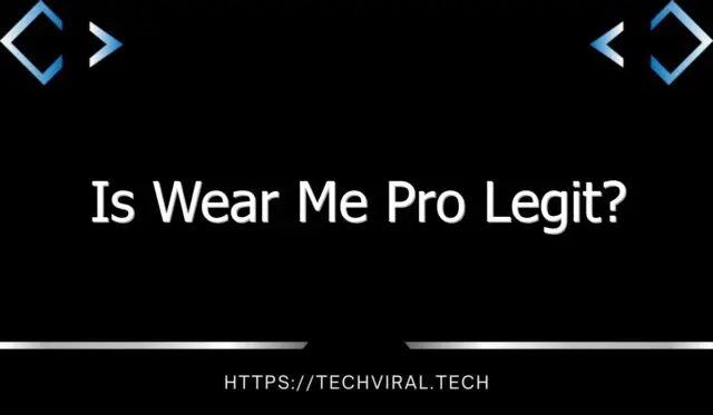 is wear me pro legit 8003