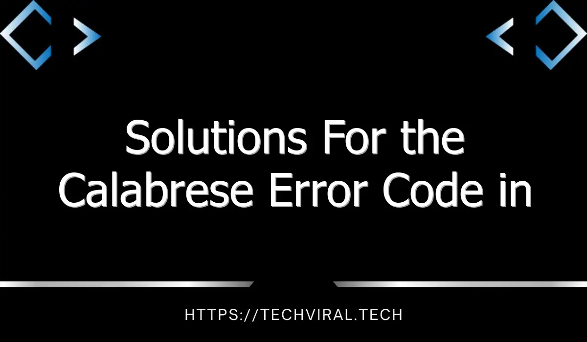 solutions for the calabrese error code in overwatch 8558