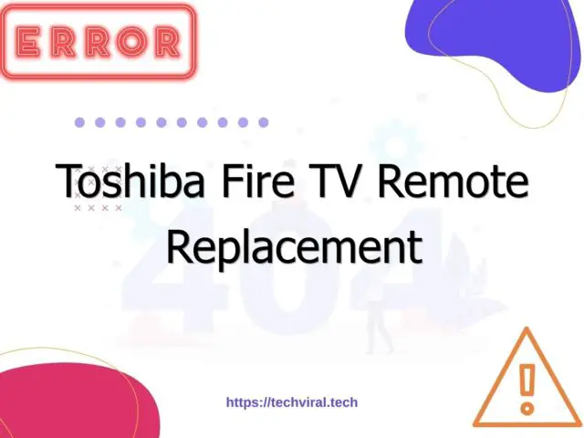 toshiba fire tv remote replacement 7236