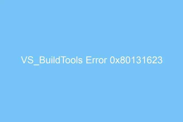 vs buildtools error 0x80131623 3830