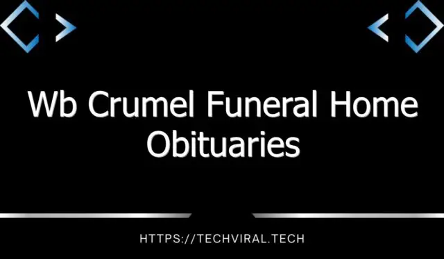 wb crumel funeral home obituaries 7424