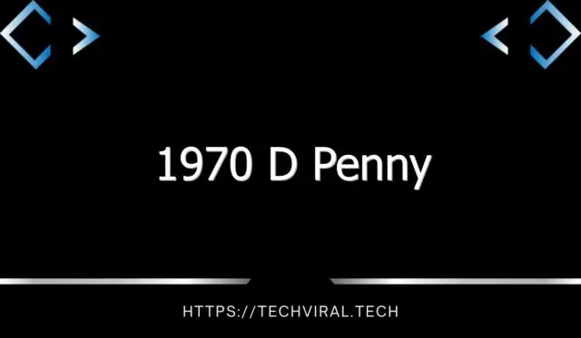1970 d penny 10614