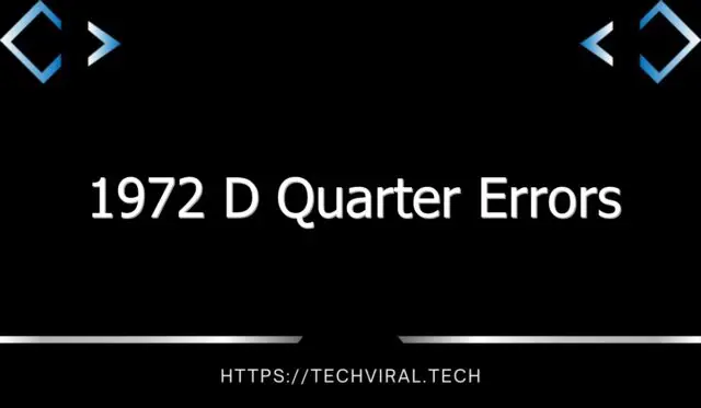 1972 d quarter errors 10660