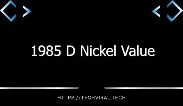 1985 d nickel value 10634