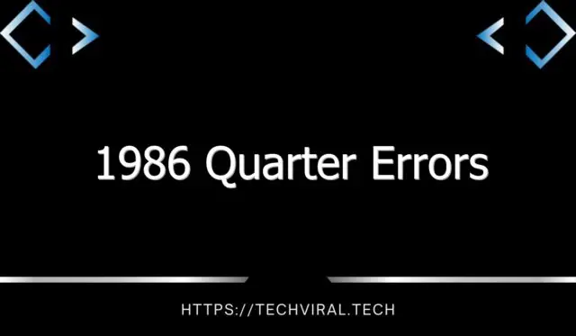 1986 quarter errors 10528