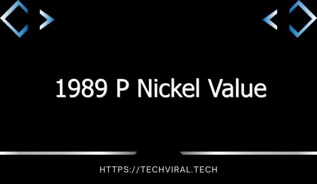 1989 p nickel value 10630