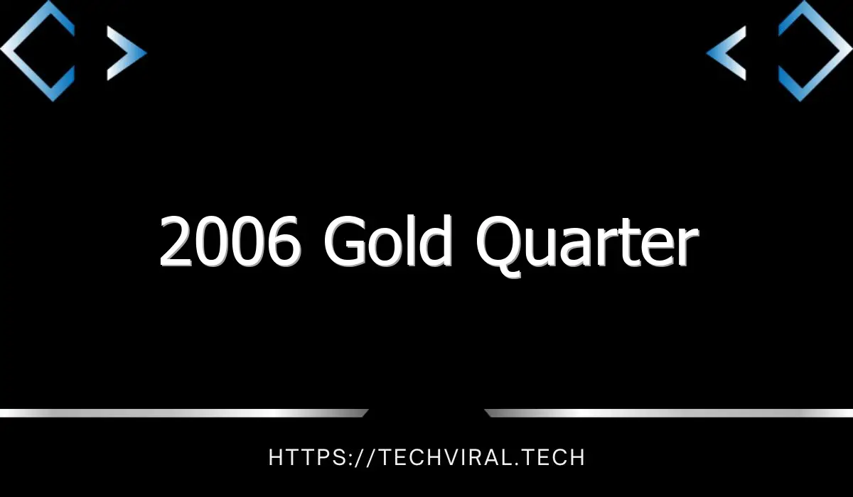2006 gold quarter 10658