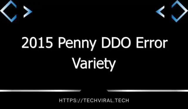2015 penny ddo error variety 10568