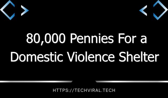80000 pennies for a domestic violence shelter 9594 1