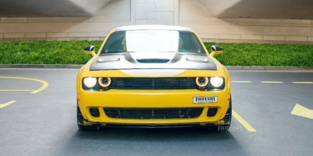 Dodge SRT Yellow front