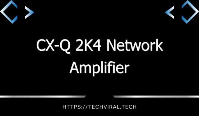 cx q 2k4 network amplifier 8650
