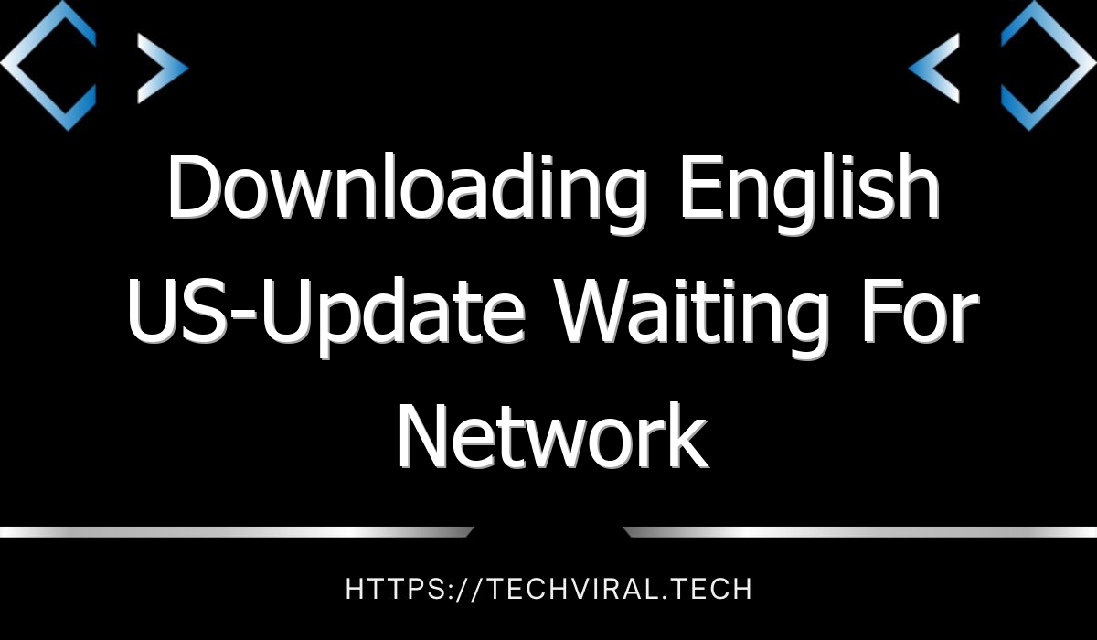 downloading english us update waiting for network connection 10295