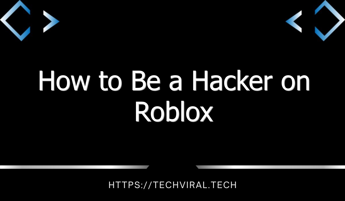 how to be a hacker on roblox 8745
