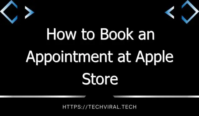 how to book an appointment at apple store 9922