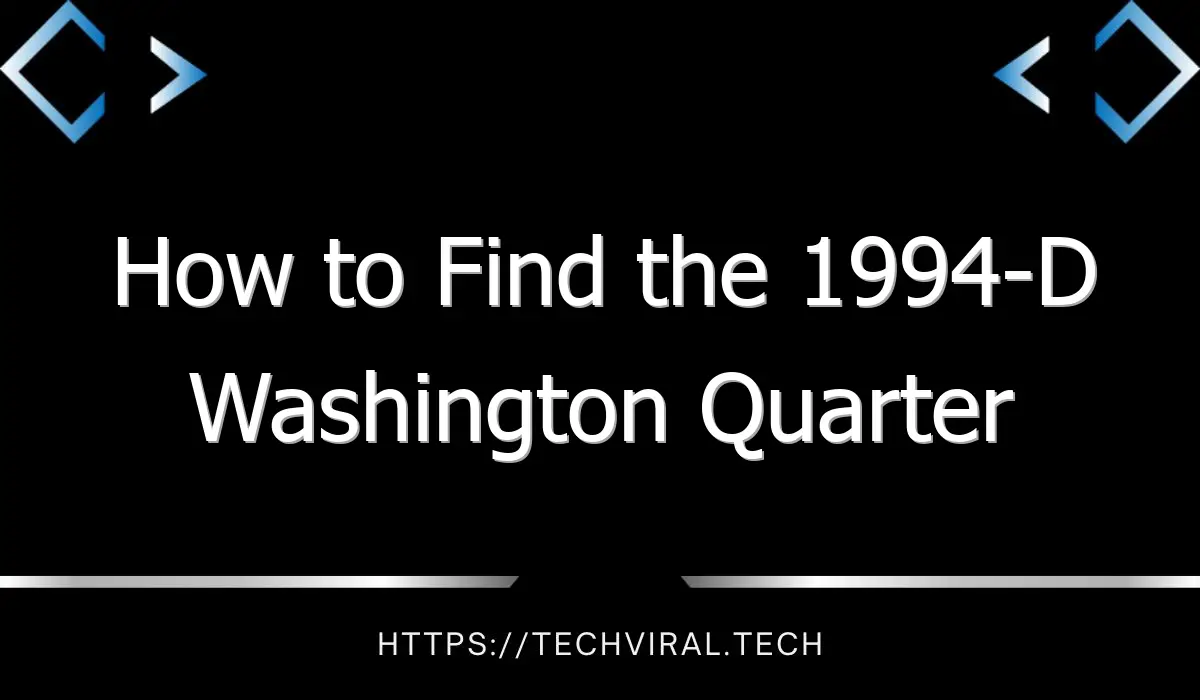 how to find the 1994 d washington quarter 10558