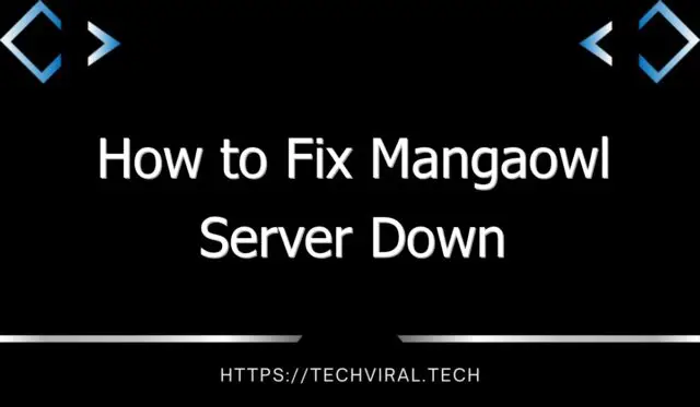 how to fix mangaowl server down 10111