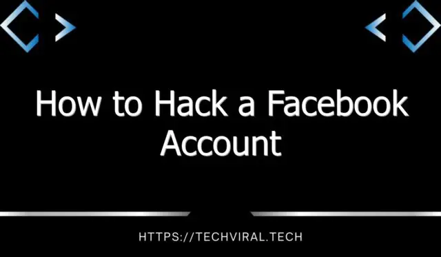 how to hack a facebook account 8735