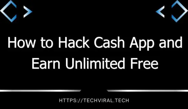 how to hack cash app and earn unlimited free money 9208