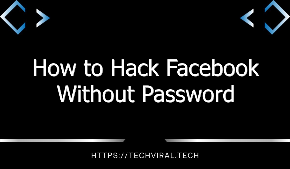 how to hack facebook without password 9029