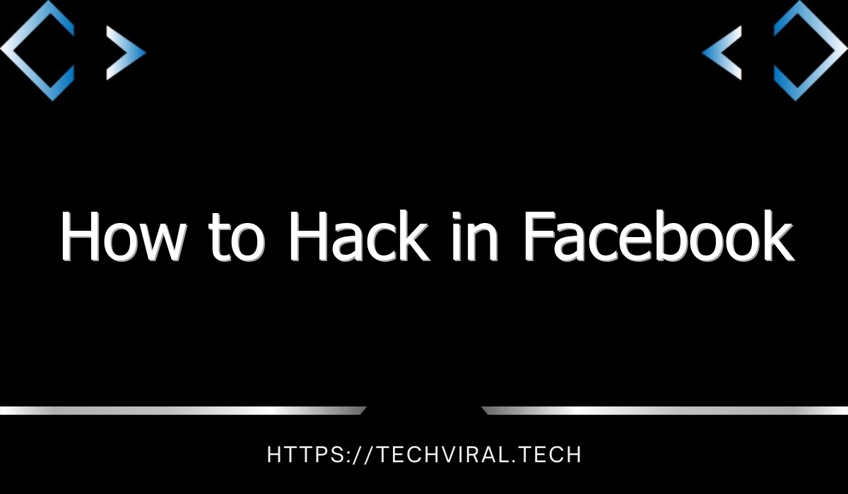 how to hack in facebook 9130