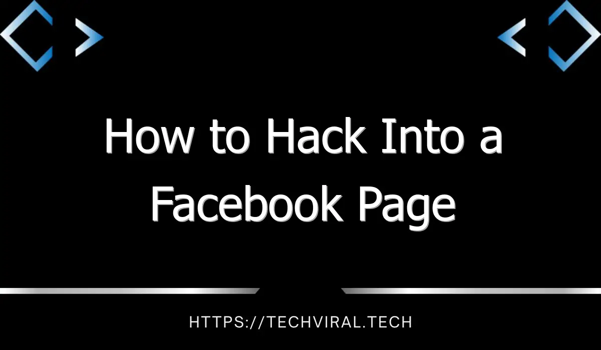 how to hack into a facebook page 9220
