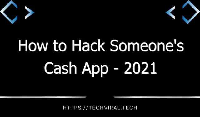 how to hack someones cash app 2021 9158