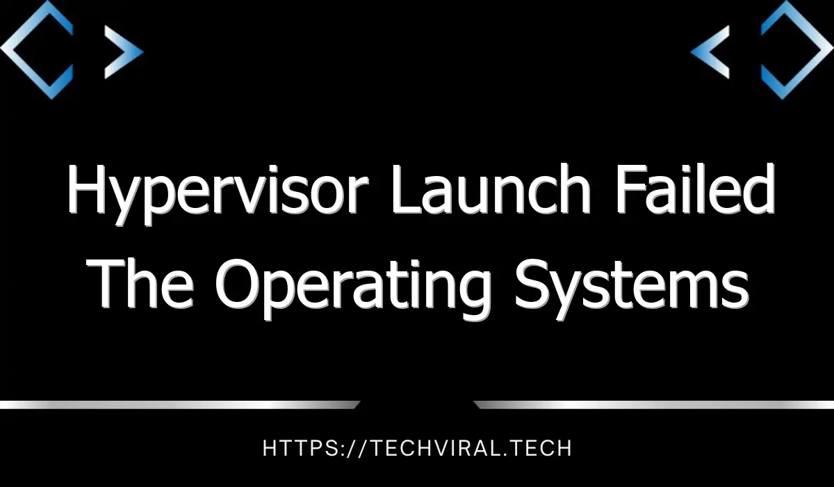 hypervisor launch failed the operating systems boot loader has failed with error 0xc00000bb 10414