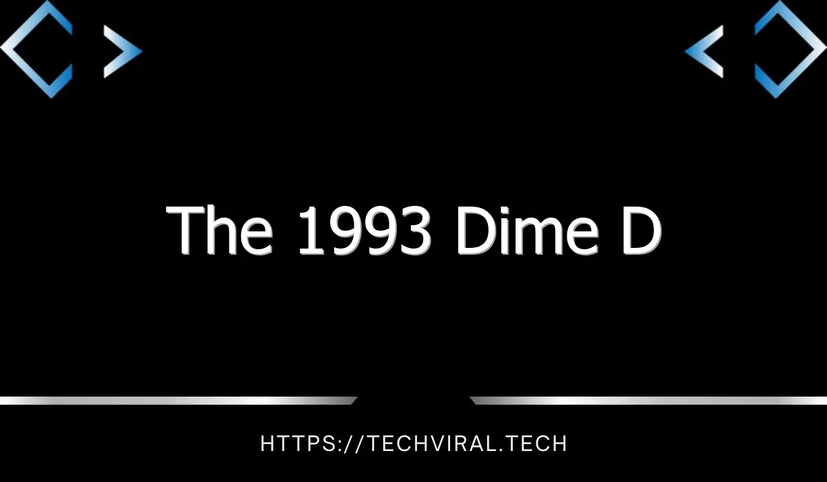 the 1993 dime d 10586
