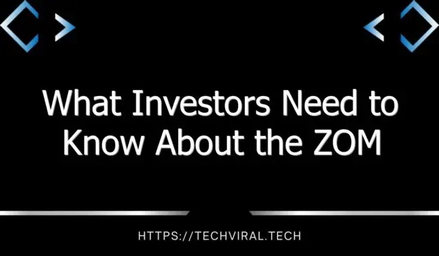 what investors need to know about the zom earnings report 11123