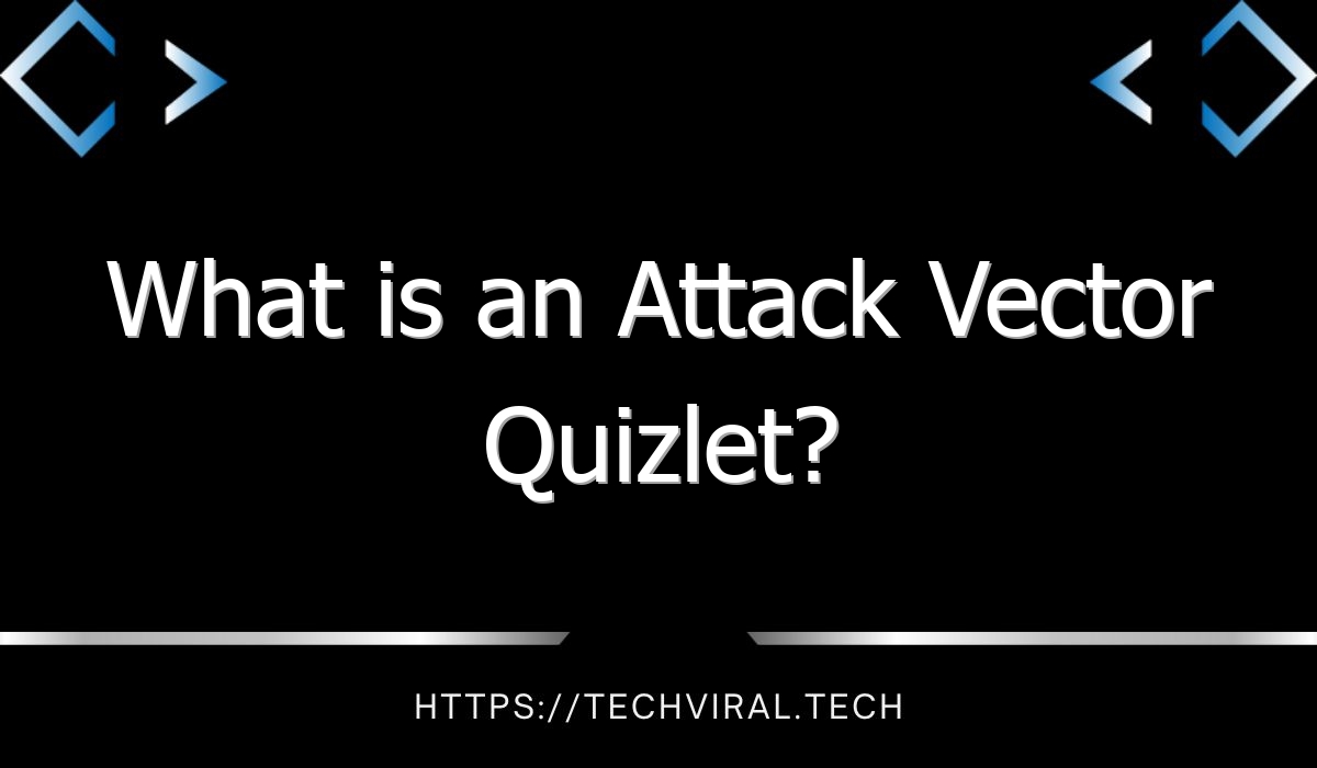 what is an attack vector quizlet 9819
